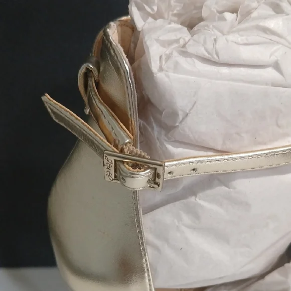 Jewel Badgley Mischka Mica Gold Jeweled Heels Size 10 NEW & Box - Picture 5 of 11